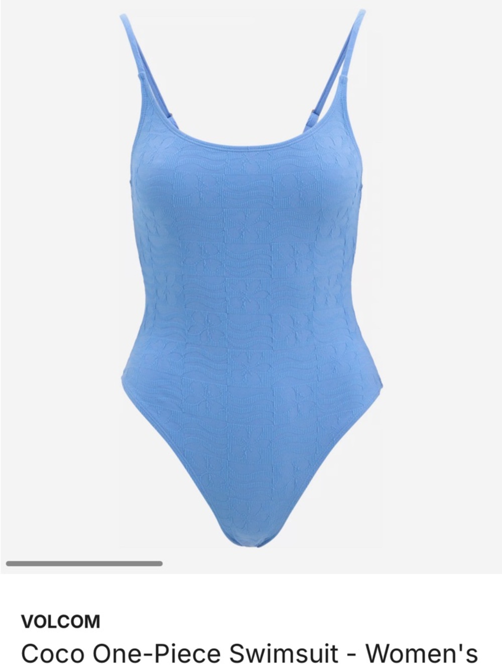 Volcom Coco One-Piece Swimsuit - Light Blue